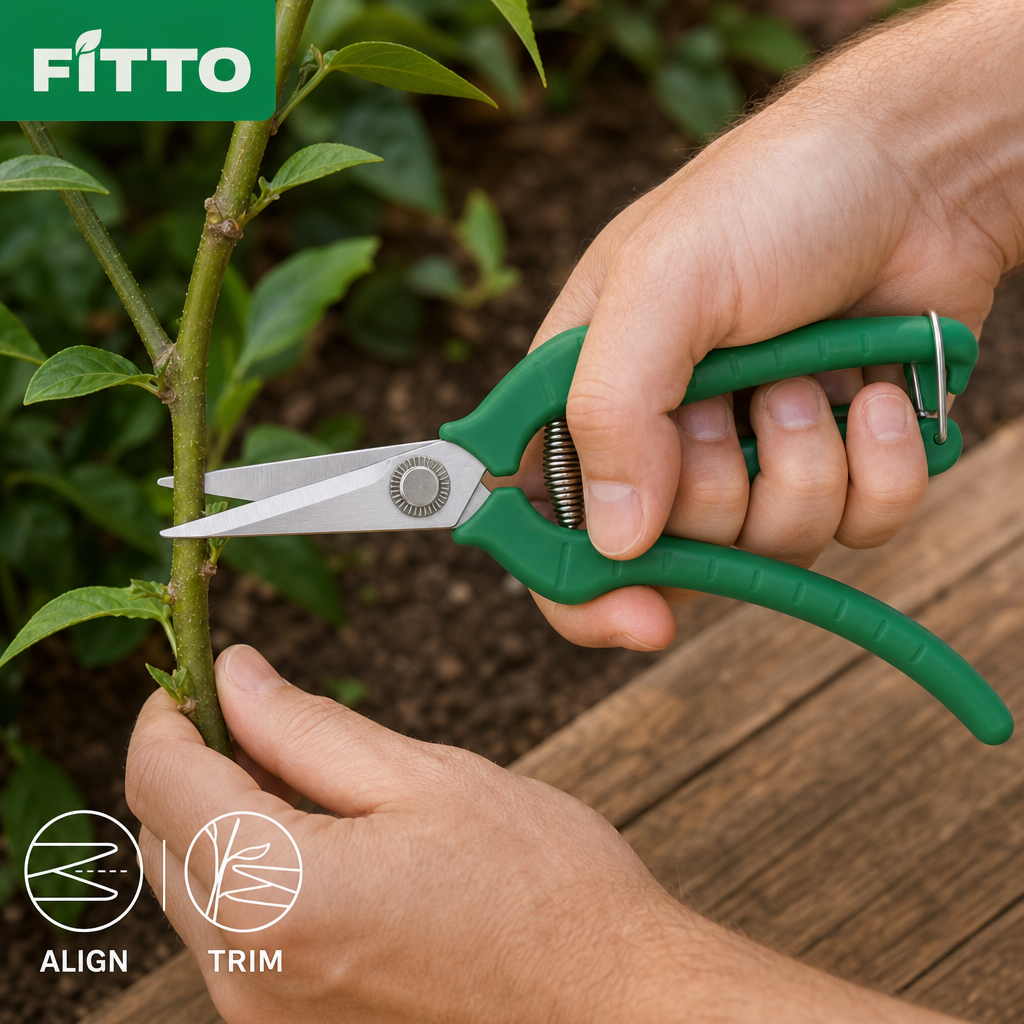 72 Pieces Garden Pruning Shears, Heavy Duty Hand Pruner, 8.5-Inch Green Secateurs, 1 Piece