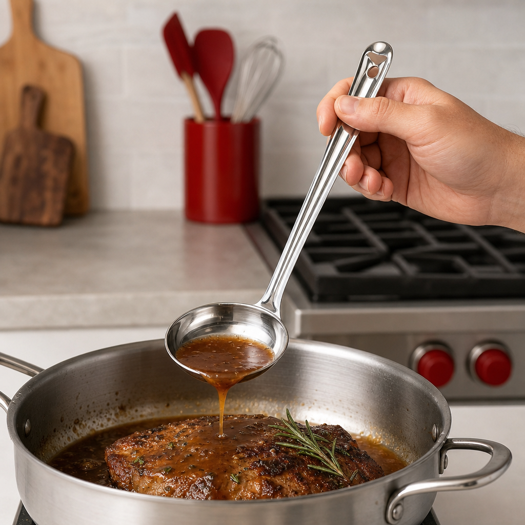 120 Pieces Stainless Steel Basting Ladle, 30 cm, Size No. 4