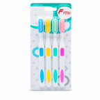 240 Pieces Adult Toothbrushes Assorted Colours, 4 Pieces