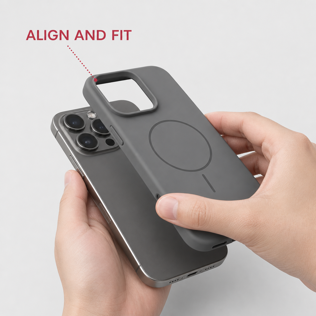 120 Pieces Silicone Magnetic Phone Cases for 14 Pro Max, Gray, Raised Camera Protection