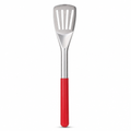 120 Pieces Stainless Steel Slotted Turner with Red Handle, 30 cm Kitchen Cooking Utensils