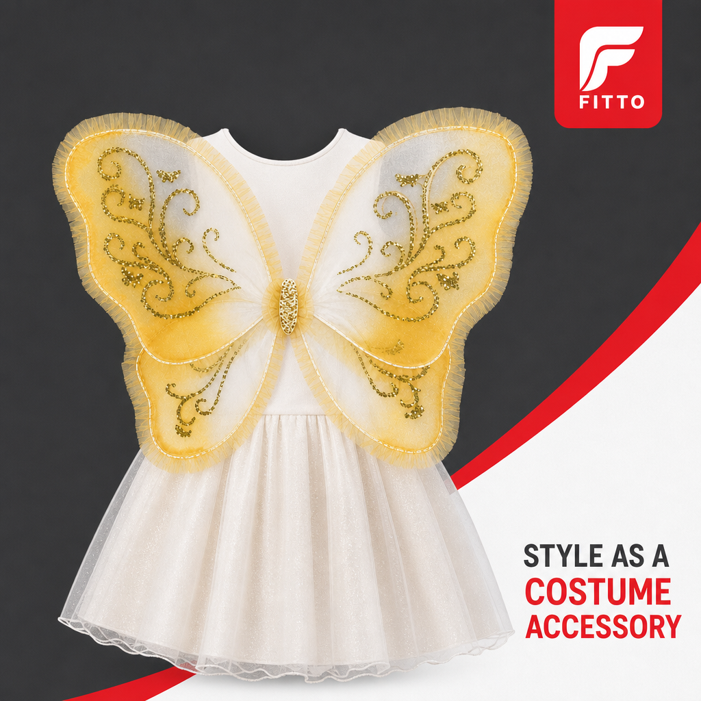 96 Pieces Butterfly Wings Costumes Accessory, Assorted Colour, 47 x 36 cm, 1 Piece