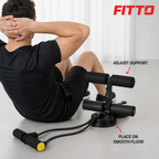 72 Pieces Adjustable Suction Sit-Up Bars Abdominal Exercise Device, Black, 30 x 18 x 15 cm