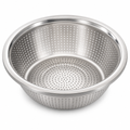 96 Pieces Stainless Steel Colander Bowl, 30 cm, Silver, 1 Piece