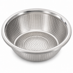 96 Pieces Stainless Steel Colander Bowl, 30 cm, Silver, 1 Piece