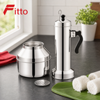 60 Pieces Stainless Steel Puttu Makers with Pot, Traditional Steamed Food Preparation Set