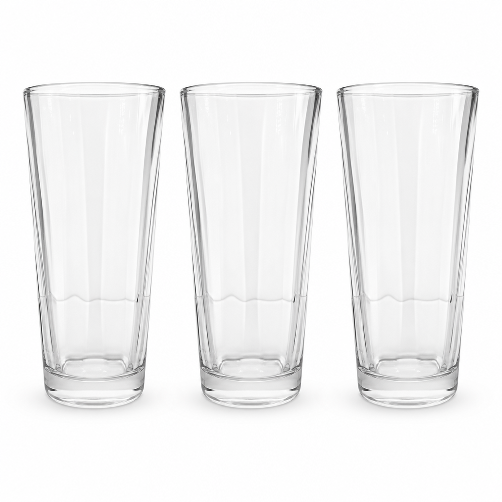 96 Pieces Glass Tumbler Set, 248 ml, 3 Pieces, Clear Drinkwares Cups for Water and Beverages