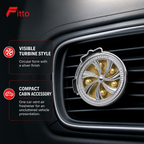 96 Pieces Turbine Car Vent Air Freshener, Silver, 1 Piece