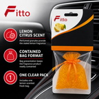 96 Pieces Car Air Fresheners Fresh Bag, Lemon Scent, Perfumed Granules, 20 x 9 x 4 cm, 1 Piece