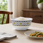 144 Pieces Melamine Rice Bowl, 4 Inch, Floral Pattern, Single Piece