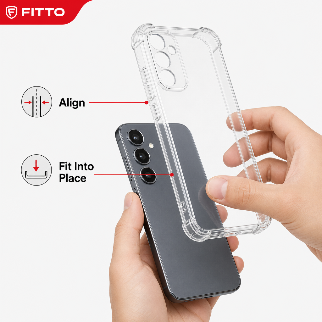 240 Pieces Clear Anti-Burst Protective Phone Cases with Reinforced Corners