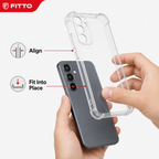 240 Pieces Clear Anti-Burst Protective Phone Cases with Reinforced Corners