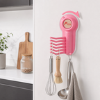 120 Pieces Suction Cup Hook with Rotating Base and 6 Foldable Hooks, Pink, 1 Piece
