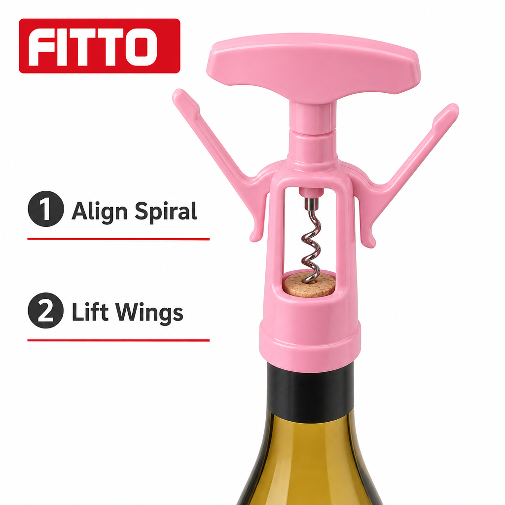 120 Pieces Wing Corkscrew Bottle Opener, Pink, Single Piece