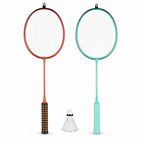 96 Pieces Badminton Racket Set with Shuttlecock, 2 Rackets, Multicolor