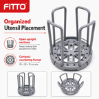120 Pieces Kitchen Utensil Holder, Plastic Countertop Rack, Assorted Colour, 20 × 20 × 15 cm
