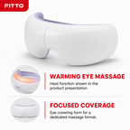 48 Pieces Heated Eye Massagers with Heat Function, White, 1 Piece