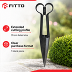72 Pieces Long-Blade Garden Shears, 35 cm, Black, 1 Piece