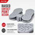 60 Pieces Grey and White Acupoint Foot Massager, Raised Node Foot Platform, 1 Piece
