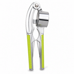 96 Pieces Garlic Presses, Metal Handheld Garlic Crusher with Silver and Green Handles, 1 Piece