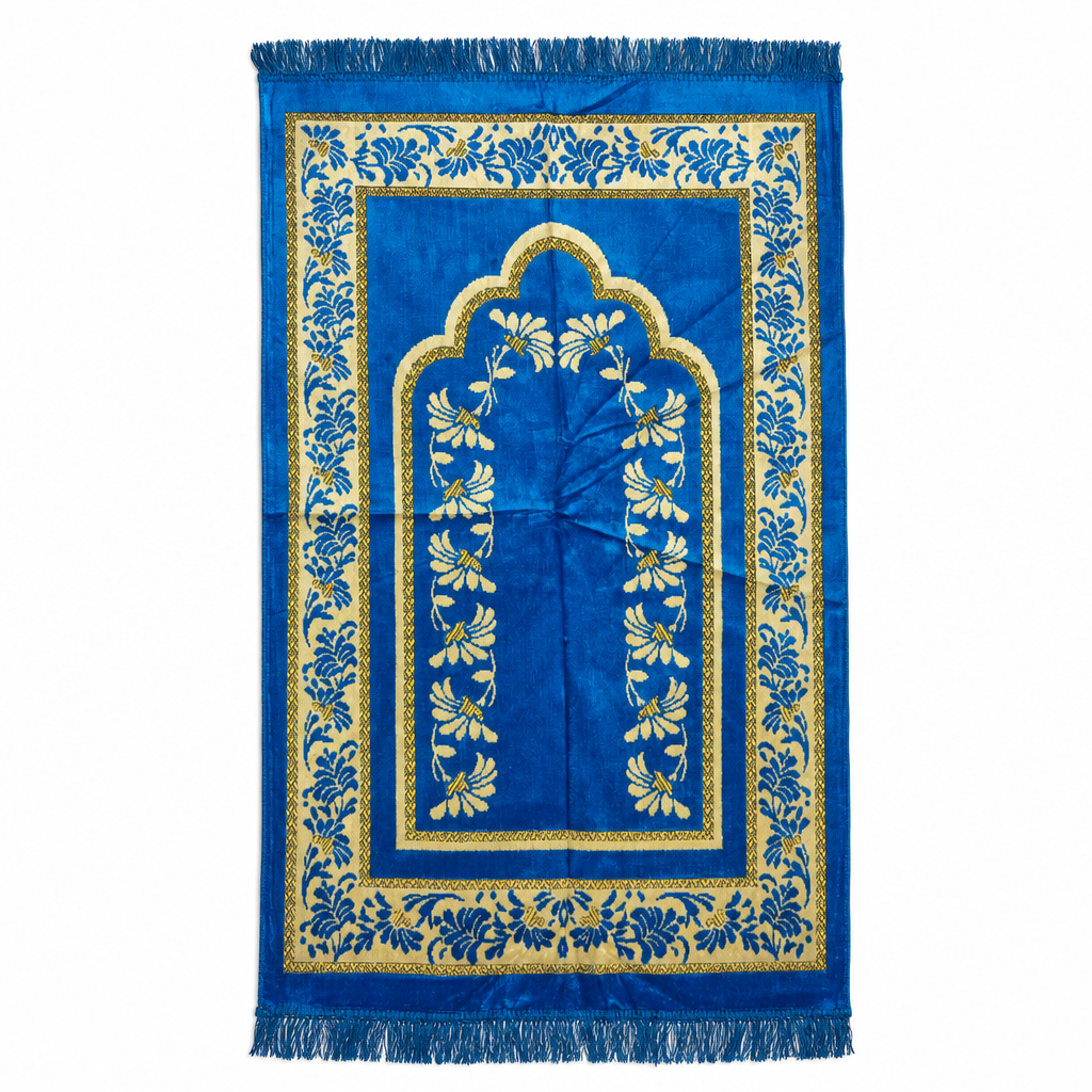 96 Pieces Prayer Mats, Turkish Style Decorative Design, Single Mat for Daily Prayer