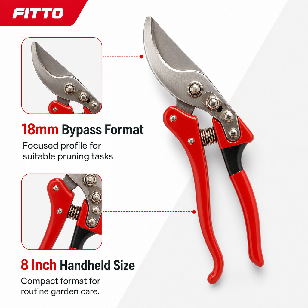 96 Pieces Bypass Pruning Shears 18mm, 8 Inch, Red Blue Silver, 1 Piece