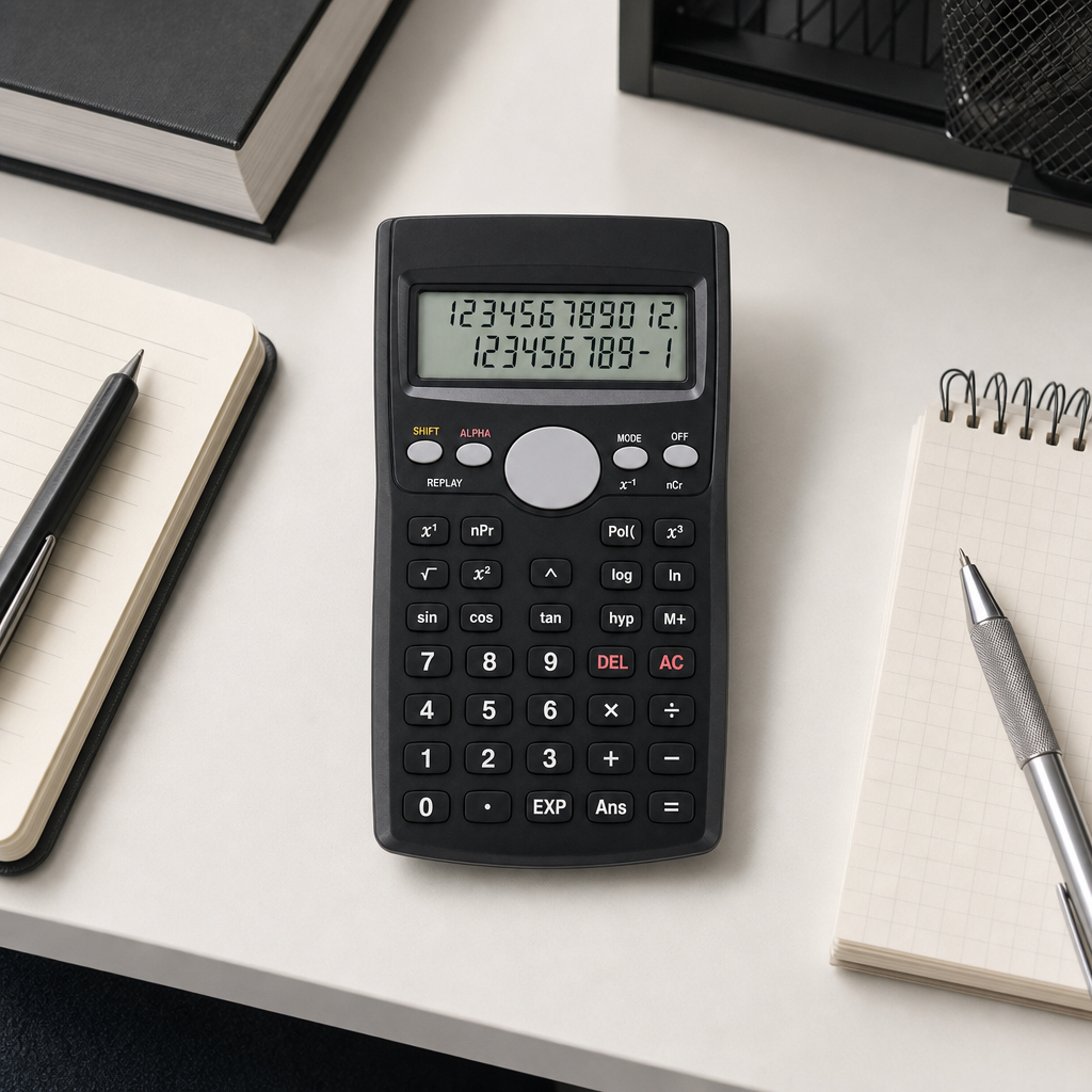 72 Pieces Scientific Calculators, Black 12-Digit Display, Two-Line Screen, 244 Functions, 1 Piece