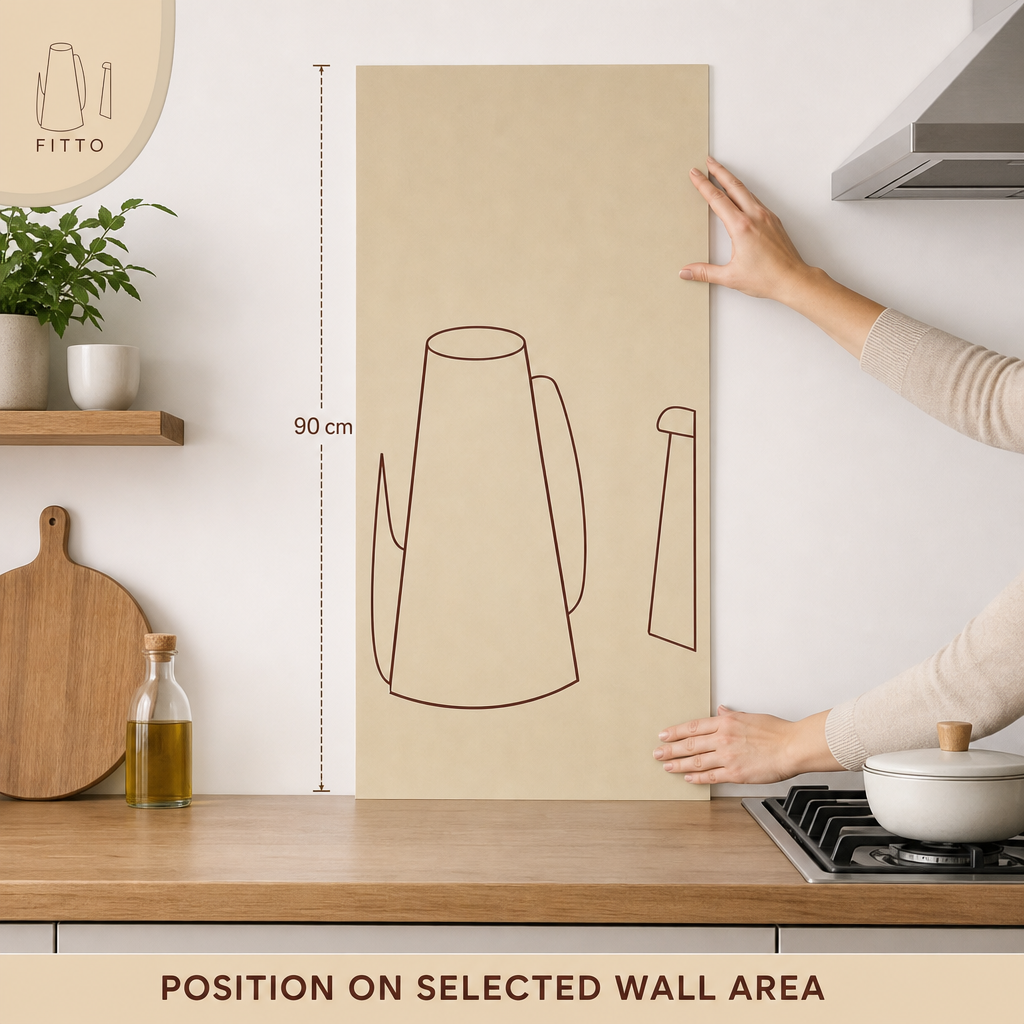 120 Pieces Kitchen Anti-Oil Wall Sticker, 90cm Rectangular Backsplash Sheet
