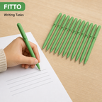 144 Pieces Ball Pens, Green Matte Body, 12 Pack, Office and School Writing Supplies