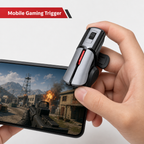 96 Pieces Mobile Gaming Trigger Controllers, Quick-Fire Phone Game Accessory, Silver and Black, 12 x 8 x 4 cm