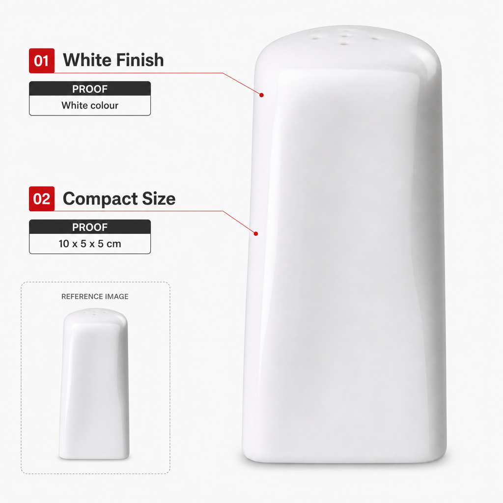 96 Pieces Salt Shakers, White, 10 x 5 x 5 cm