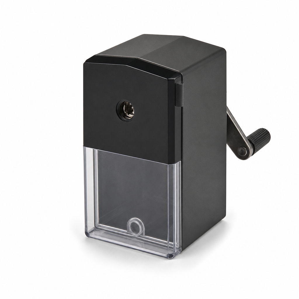 96 Pieces Manual Rotary Pencil Sharpener, Black Desktop Hand-Crank Sharpener for 7–8 mm Pencils, 1 Piece