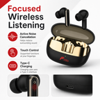 60 Pieces Wireless Earbudses with Active Noise Cancellation, Touch Control and Type-C Charging