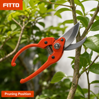 96 Pieces Curved-Blade Pruning Shears, 8 Inch, Orange, 1 Piece