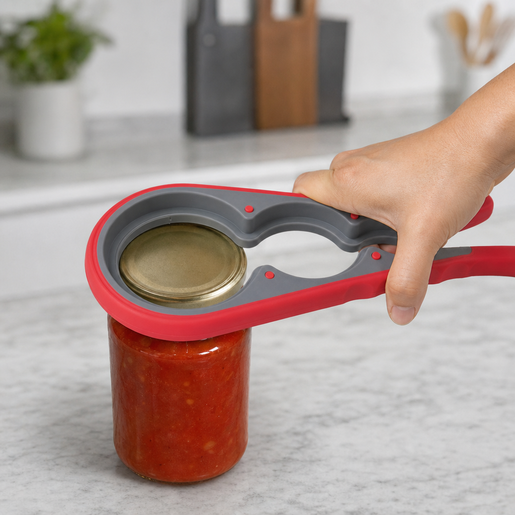 120 Pieces Manual Jar Openers with Non-Slip Handles, Grey and Red, 1 Piece