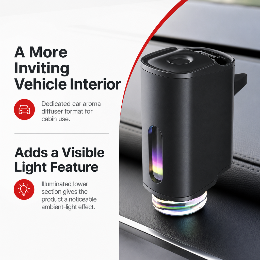 72 Pieces Smart Car Aroma Diffuser with Ambient Light, 1 Piece