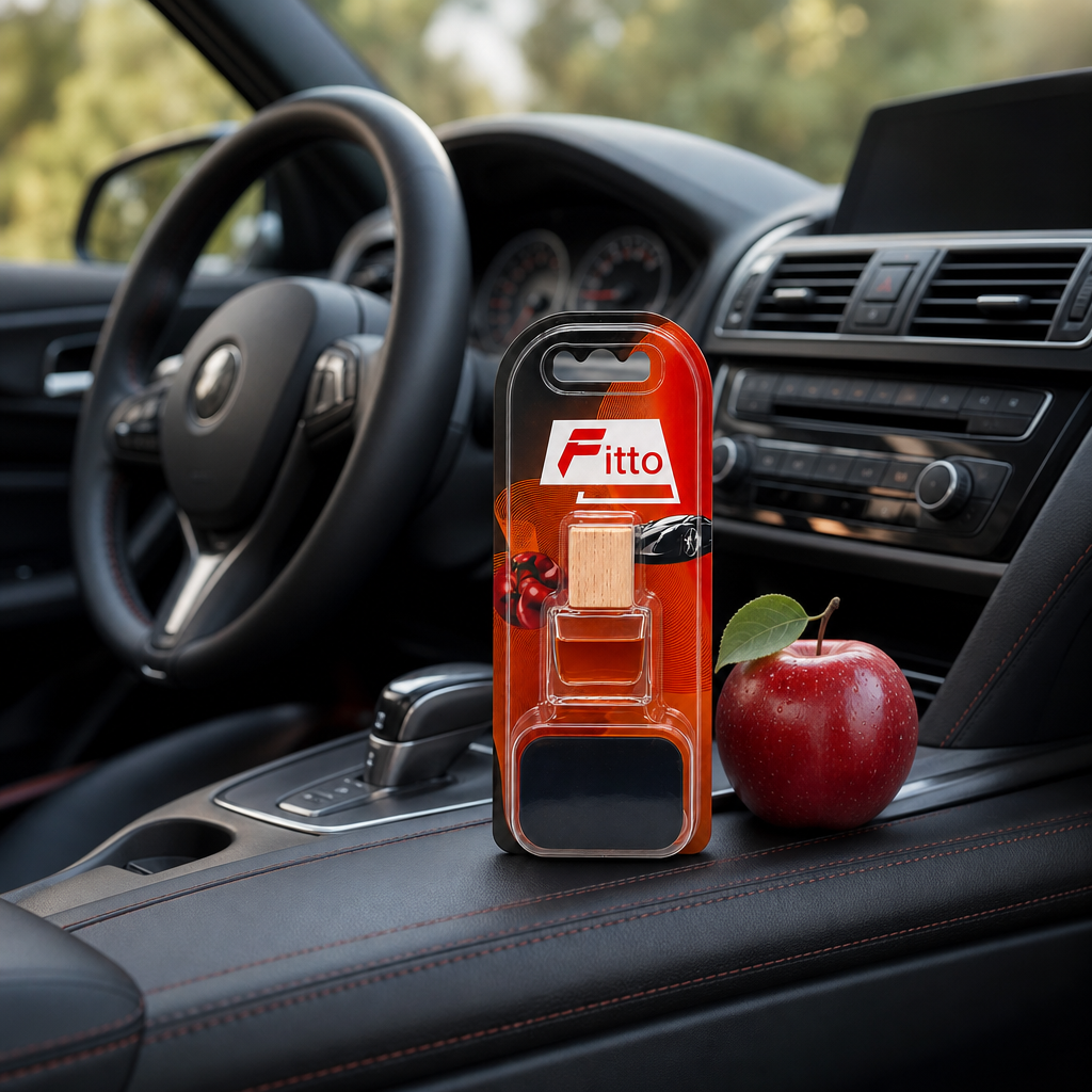 96 Pieces Car Air Fresheners Crystal Wood Apple Fragrance, Single Hanging Diffuser for Vehicle Interior