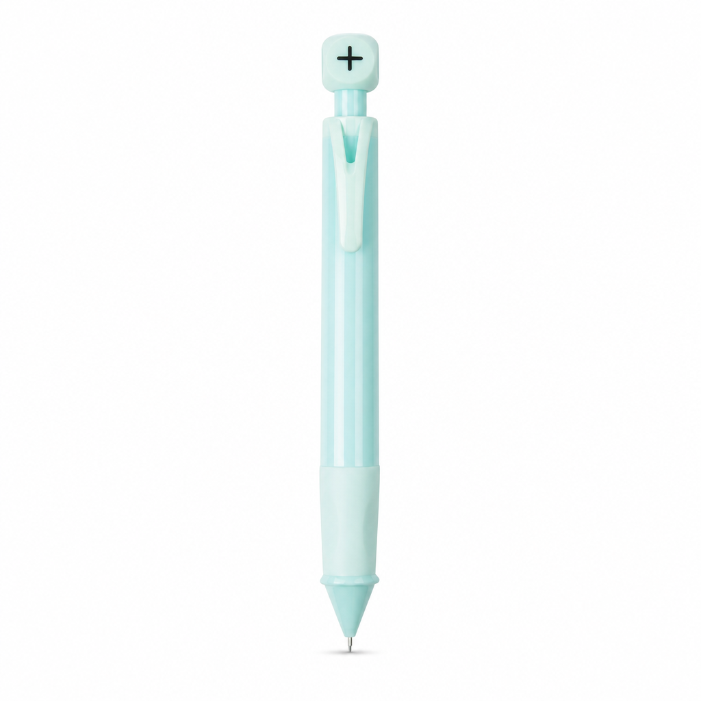 60 Pieces Mechanical Pencil with Symbol Top, 0.7 mm Lead Format, Pastel Colour, 13.2 cm