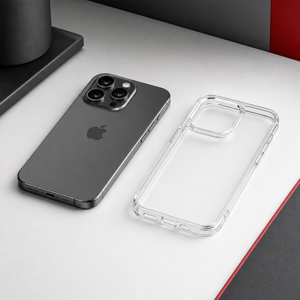 144 Pieces Crystal Clear Transparent Phone Cases for iPhone 14 Pro with Raised Camera Frame