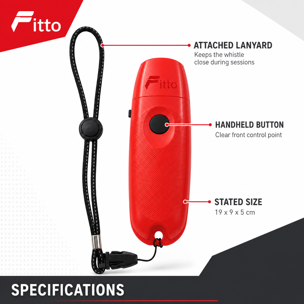72 Pieces Electronic Sports Whistles with Lanyard, Red, 1 Piece