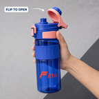 96 Pieces Sports Water Bottles with Protective Sleeve and Flip Top Lid, Blue, 800 ml, 1 Piece