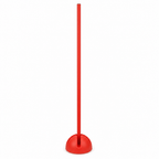 96 Pieces Plastic Training Poles with Round Base, Red, 1 Piece