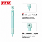 60 Pieces Mechanical Pencil with Symbol Top, 0.7 mm Lead Format, Pastel Colour, 13.2 cm