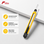 144 Pieces Yellow 9 mm Ceramic Blade Utility Cutter, 1 Piece