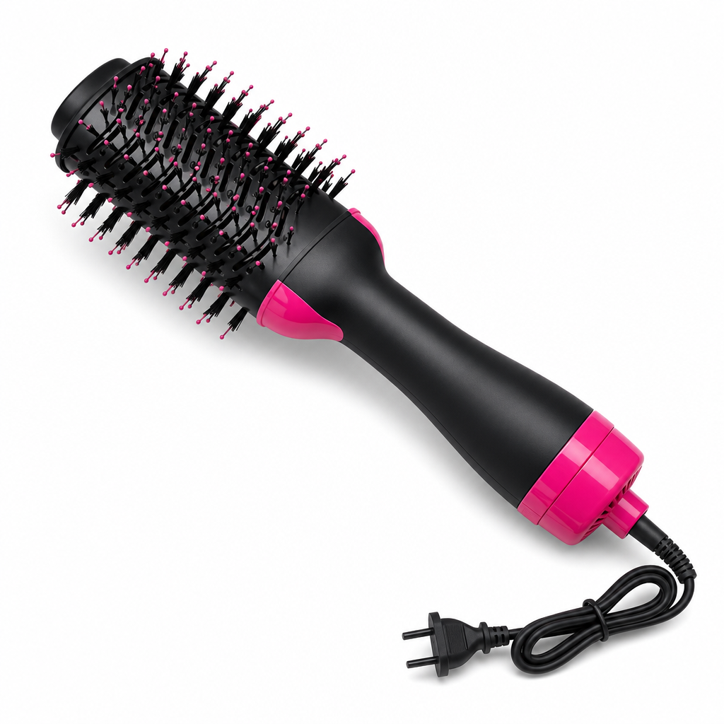 72 Pieces Hot Air Brushes, One-Step Hair Drying and Styling Tool, Black and Pink, 1 Piece