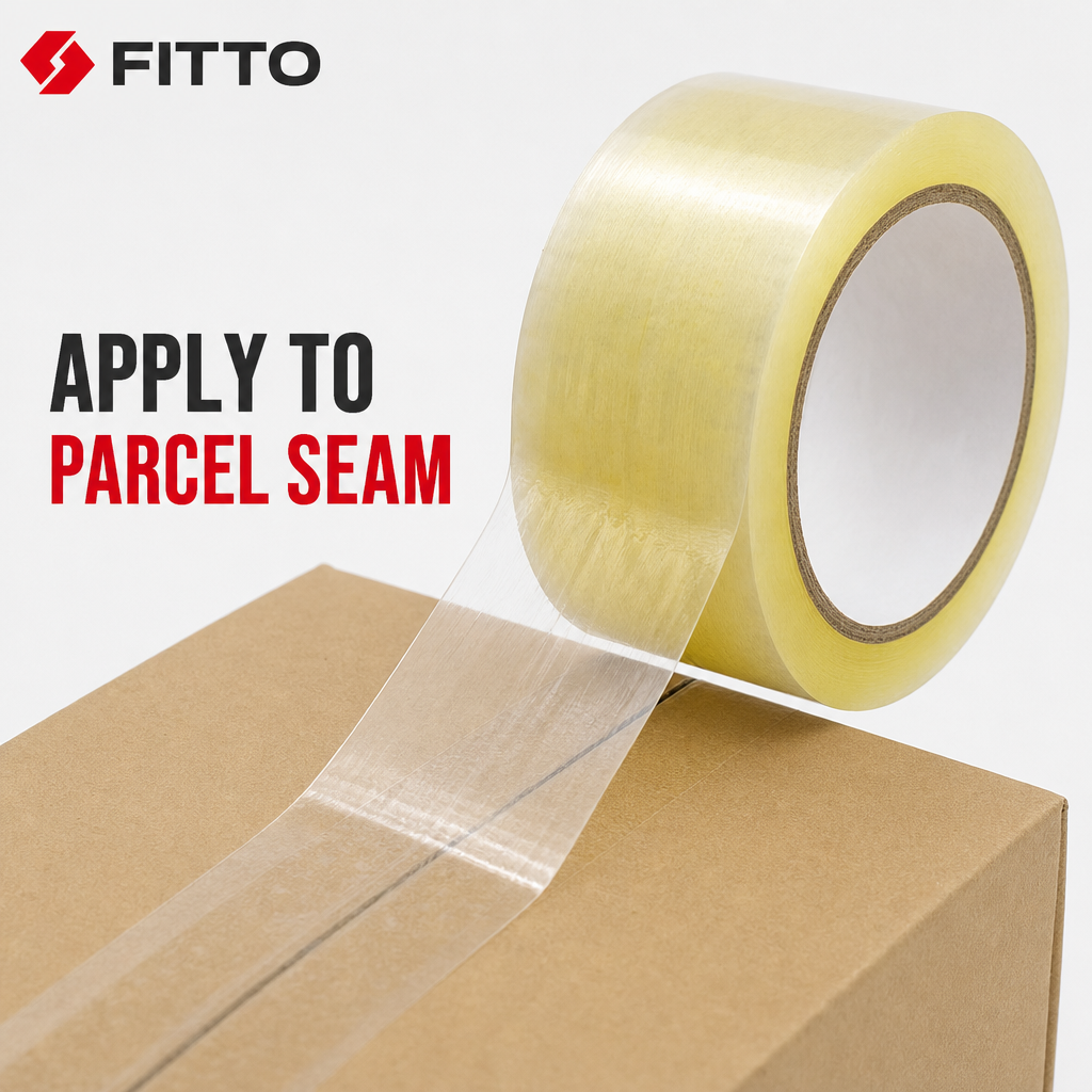 120 Pieces Crystal Clear Packing Tape, 48 mm x 100 yd, Adhesive Roll for Parcel Sealing and Moving Boxes