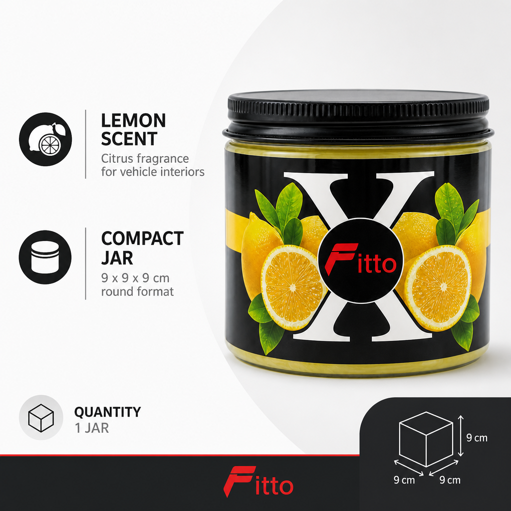 120 Pieces Car Air Fresheners Jelly, Lemon Scent, 9 cm Round Jar for Vehicle Interior