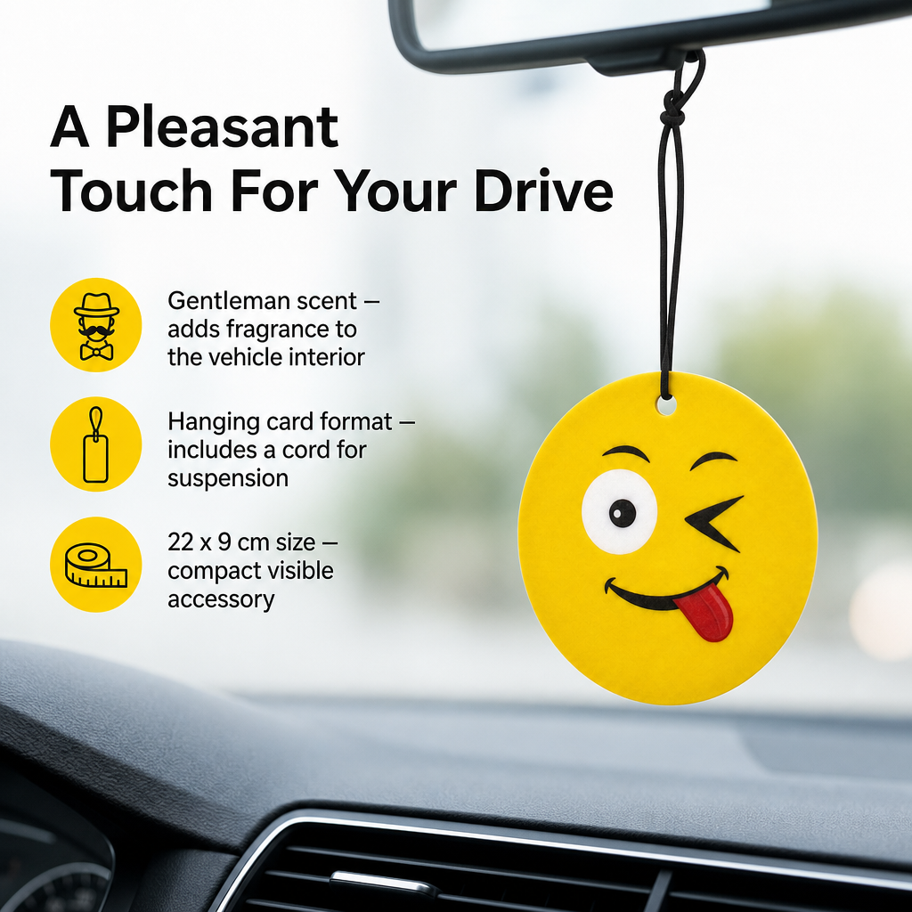 144 Pieces Hanging Card Air Freshener, Gentleman Scent, Yellow, 22 x 9 cm