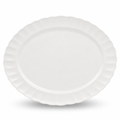 96 Pieces Oval Serving Plate, 14 Inch, White