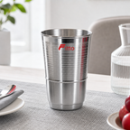 120 Pieces Stainless Steel Drinking Tumbler, Silver, Single Piece